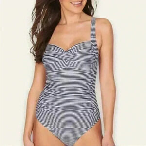 Bond Eye Australia Blue and White Striped One Piece SZ 8
